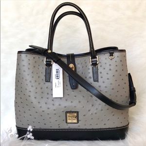 🖤New Dooney & Bourke 🖤Perry Ostrich Satchel Grey